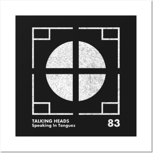 Talking Heads / Speaking In Tongues / Minimalist Graphic Artwork Design Posters and Art